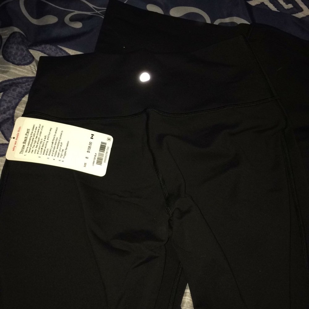 NEW WITH TAGS Lululemon throw back pant